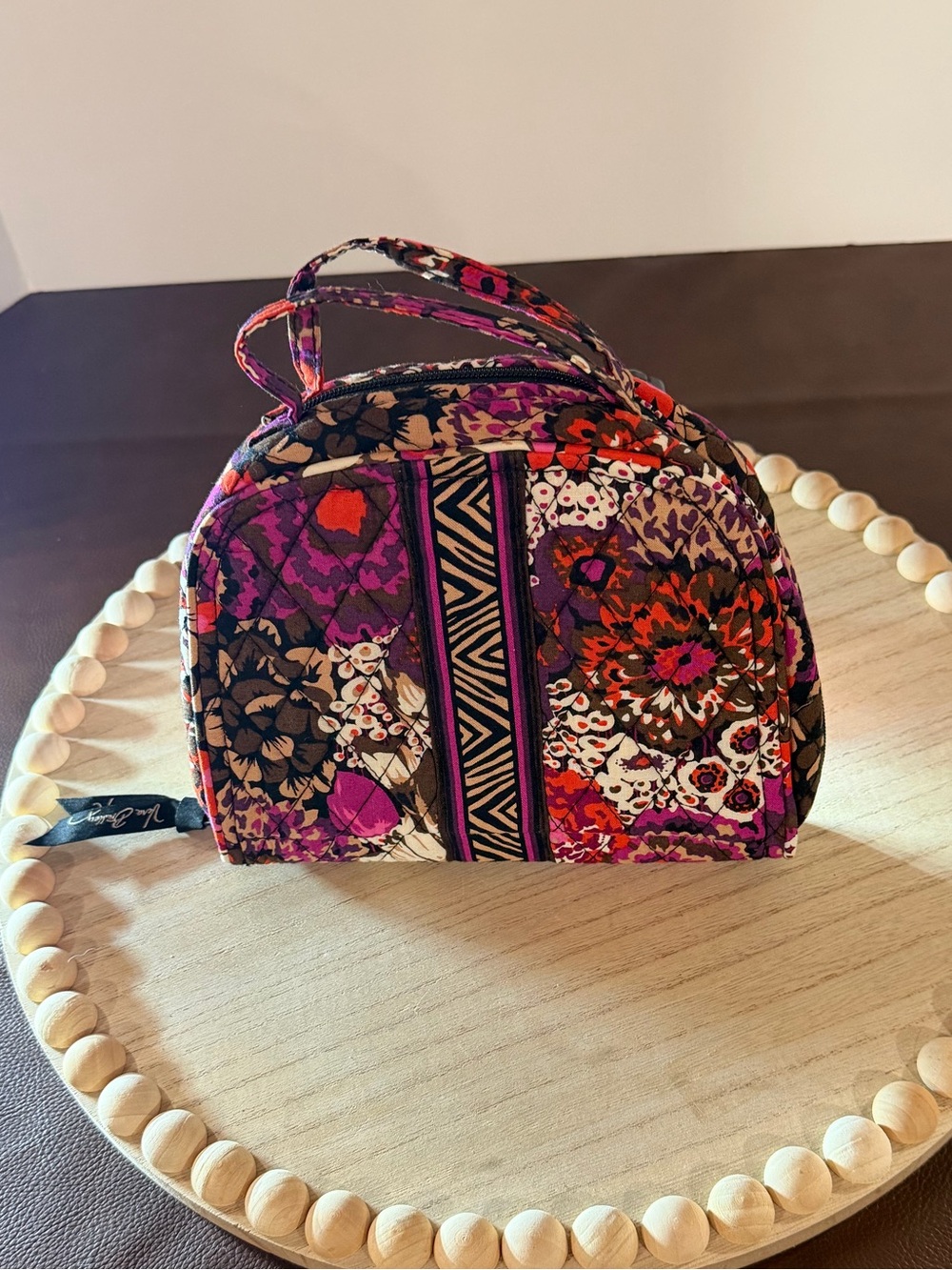 Vera Bradley Viva La Vera Travel Cosmetic Organizer Makeup Bag Retired
